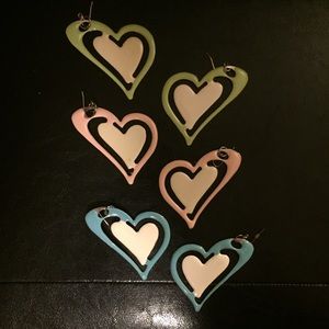 3/$10 Heart Earrings